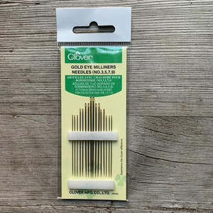 Pins And Needles: Clover Gold Eye Milliners Needles 3/9