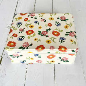 Tins: Poppies & Pinks Rectangular Tin by Emma Bridgewater
