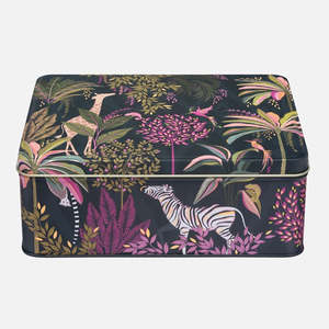 Tins: Sara Miller Palm Garden Animals Rectangular Tin