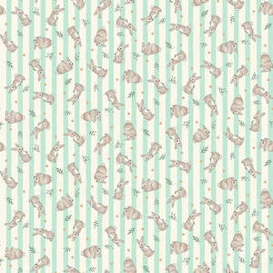 Little Ones Bunnies in Teal