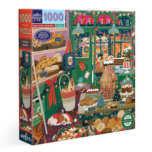 Jigsaw Puzzles: Eeboo Holiday Bakery 1000pc Puzzle