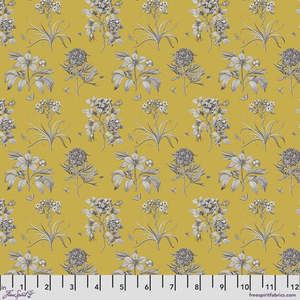 Yellow Fabric: Celebration of Sanderson Rose & Etchings Yellow