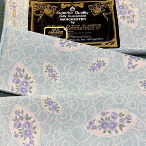 Vintage Sheets: Vintage Sheet Pair - Old Colony Blue