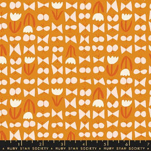Bird Is the Word Butterflies in Turmeric Remnant 30cm