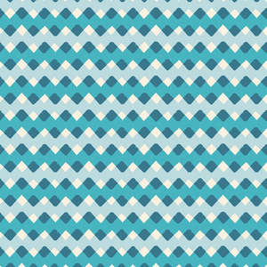 Remnants On Sale: Pivot Zig Zag in Turquoise Remnant 20cm