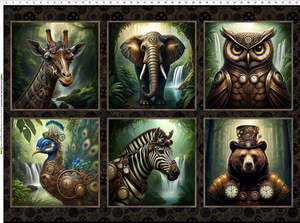 Steampunk Menagerie Portraits Panel by Jason Yenter