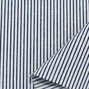 Japanese Ticking Stripe in Navy Remnant 25cm