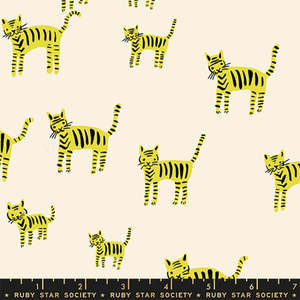 Catnap Tiger Stripes Citron Remnant 55cm