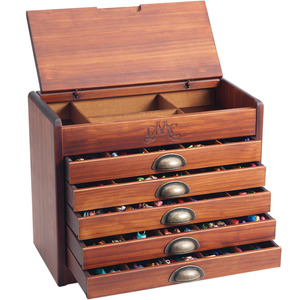 PRE-ORDER DMC Wooden Collector's Set of Drawers with Threads