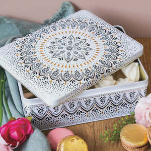 Sara Miller Artisan Noir Deep Rectangular Tin