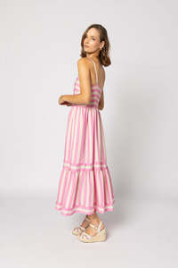 Drama The Label: Drama the Label Olivia Dress - Candy Stripe