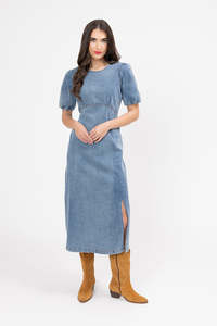 Leila + Luca Maya Dress - Washed Blue
