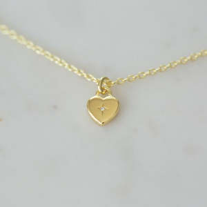 Necklaces: Sophie Sweetheart Necklace - Gold