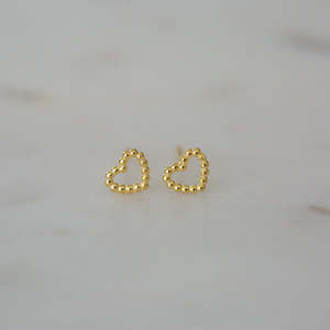 Studs: Sophie Dotty Love Stud Earrings - Gold