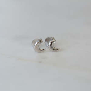 Sophie Luna Lover Stud Earrings - Silver