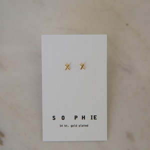 Sophie XX Stud Earrings - Gold