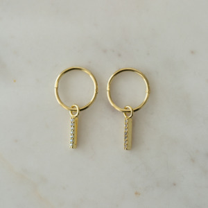 Sleepers: Sophie Sparkle Bar Sleepers - Gold