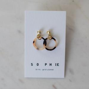 Sophie Little Tort Hoops Light - Gold