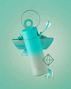 Frank Green: Frank Green 20oz Ceramic Reusable Bottle Gradient -  Bondi Bliss  (595ml)