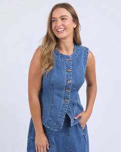 Good Friday Discount: Foxood Abbott Vest - Mid Blue