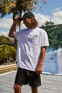 Thing Thing Max Pocket Tee - White Smiles