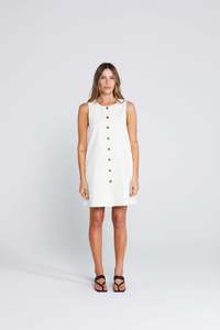 Good Friday Discount: Thing Thing Effortless Dress - Creamy Daisy