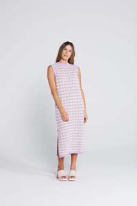 Thing Thing Squiggle Tank Dress - Creamy Lilac