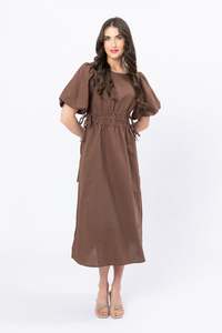 Leila Luca: Leila + Luca Royal Dress - Chocolate