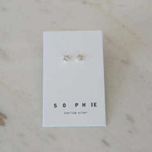 Studs: Sophie Twinkle Stud Earrings - Silver