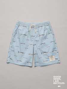 Just Another Fisherman Mullet Stack Volley Shorts - Sterling Blue