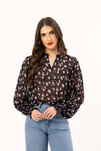 Leila Luca: Leila + Luca Movement Blouse - Pink Prowl