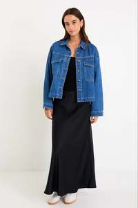 Among The Brave Echo Storm Blue Patch Pocket Denim Jacket - Storm Blue