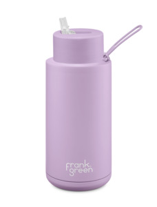 Frank Green 34oz Ceramic Reusable Bottle w Straw Lid (1L) - Lilac Haze