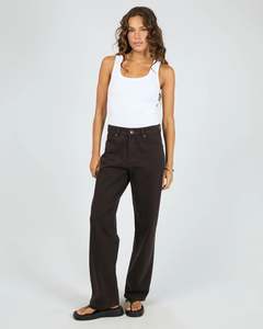 Silent Theory Jade Baggy Jeans - Chocolate