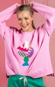 Good Friday Discount: Elm Deb McNaughton Crew - Pretty Pink