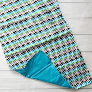 Products: Non Padded Change Mat – Blue Diamonds – StitchGirl