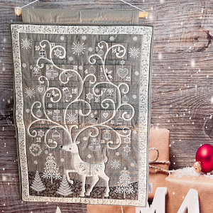 Advent Calendar – A Silvery Reindeer – StitchGirl
