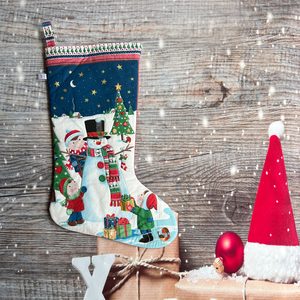 Stocking – Snowman Right – StitchGirl