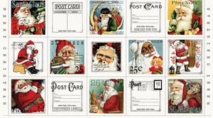 Santa Postcard Panel