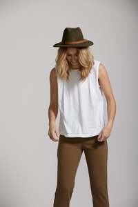 Weekend Ready: Shoulder Tee - White