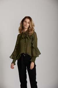 Stitch Staples: Zoe Shirt - Forest