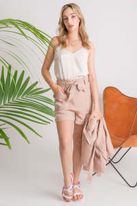 The Summer Sale: Linen Short - Blush