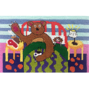 Needlepoint Postcards: Bear With Me