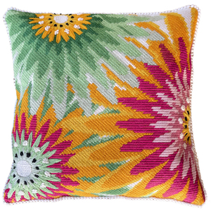 Needlepoint Cushions: Gerbera Needlepoint Cushion Kit