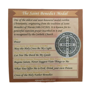 St Benedict Medal Prayer Card