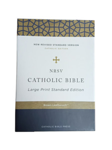NRSV Catholic Bible Large Print Brown Leathersoft