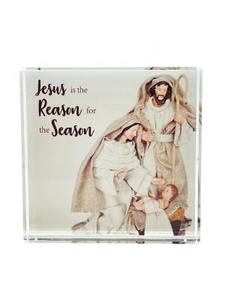 Christmas: Christmas Crystal Block: Jesus is the Reason