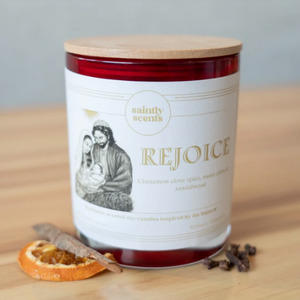 Candles: Soy Candle: Rejoice - Christmas Candle