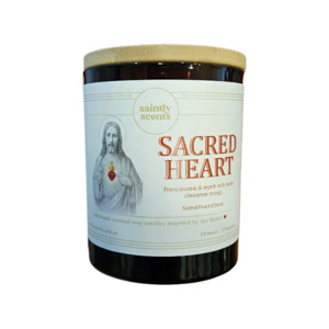 Candles: Soy Candle: Sacred Heart - Mercy