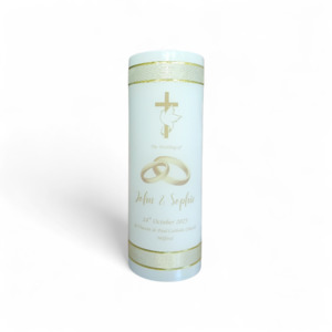 Candles: Wedding Candle 19cm: Design 4